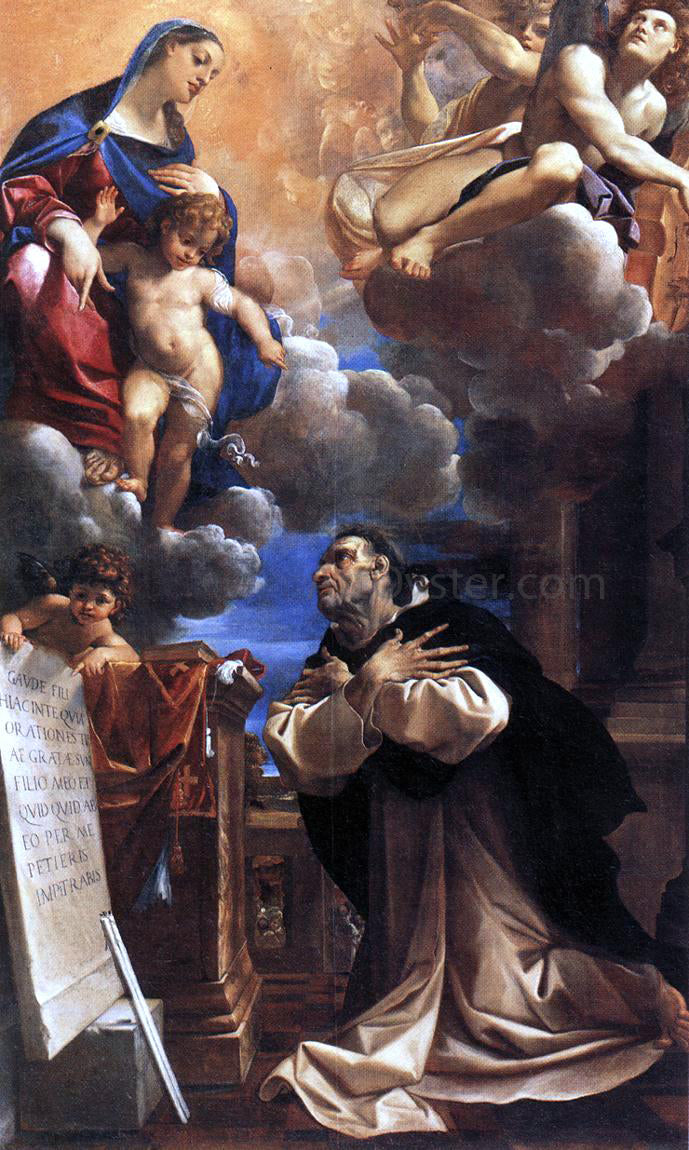 Lodovico Carracci The Virgin Appearing to St Hyacinth - Hand Painted Oil Painting