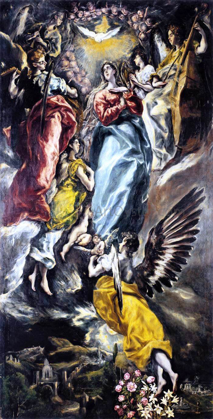 El Greco The Virgin of the Immaculate Conception - Hand Painted Oil Painting