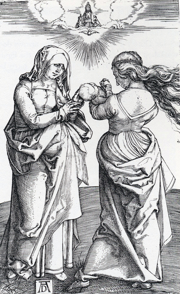 Albrecht Durer The virgin With The Infant Christ And St. Anne - Hand Painted Oil Painting