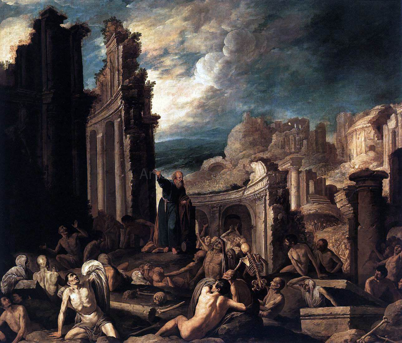 Francisco Collantes The Vision of Ezekiel - Hand Painted Oil Painting