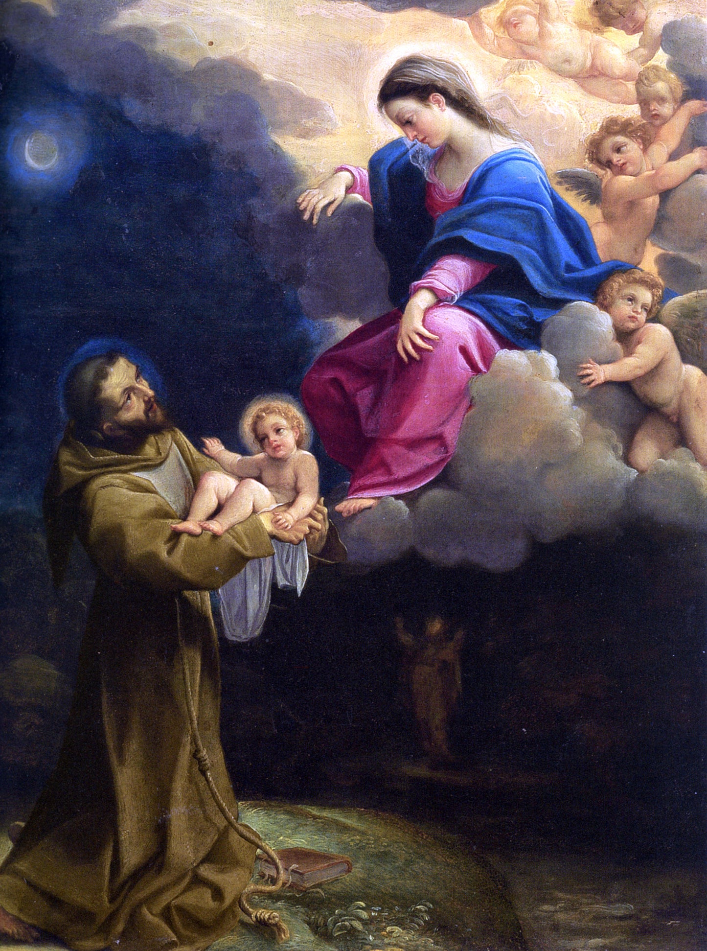 Lodovico Carracci The Vision of Saint Francis - Hand Painted Oil Painting