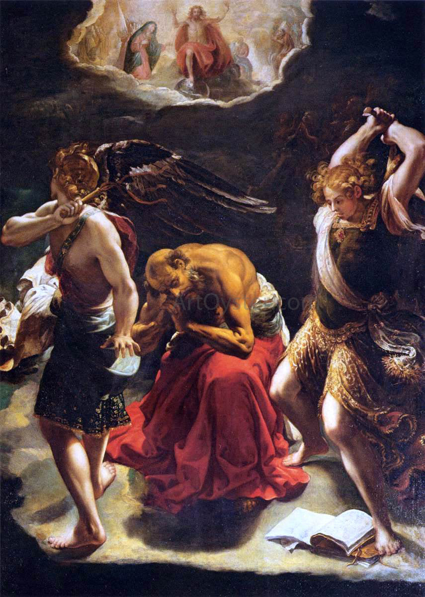 Orazio Borgianni The Vision of St Jerome - Hand Painted Oil Painting