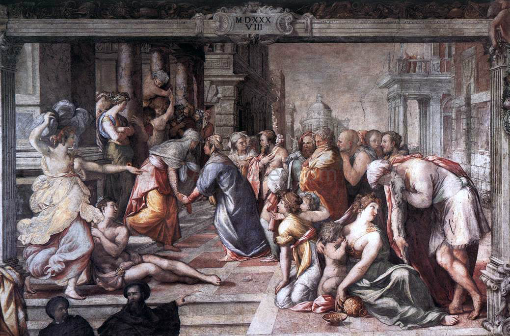 Cecchino Del Salviati The Visitation - Hand Painted Oil Painting