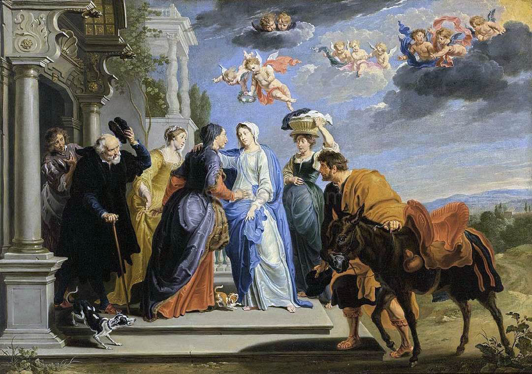 The Elder Willem Van Herp The Visitation - Hand Painted Oil Painting