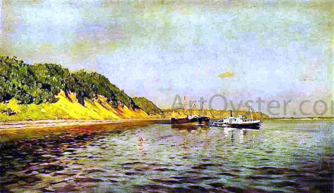 Isaac Ilich Levitan The Volga, A Calm Day - Hand Painted Oil Painting