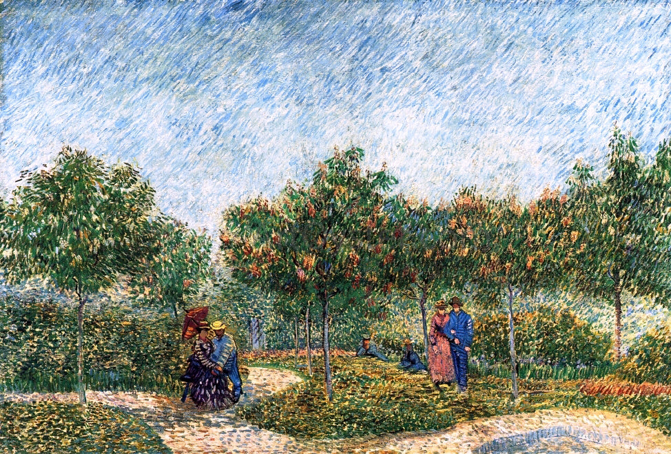 Vincent Van Gogh The Voyer d'Argenson Park in Asnieres - Hand Painted Oil Painting