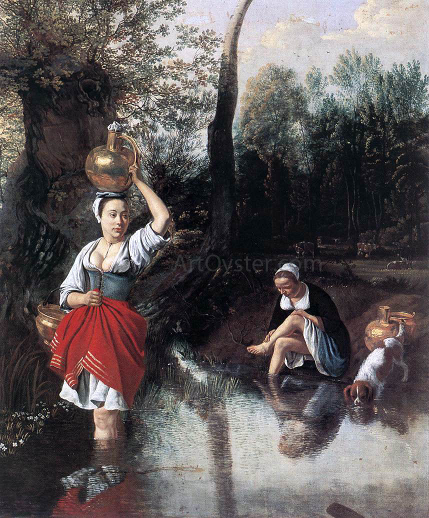Jan Siberechts The Wager - Hand Painted Oil Painting