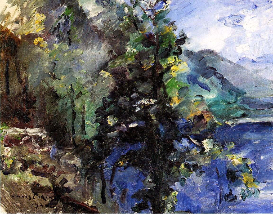 Lovis Corinth The Walchensee with the Slope of the Jochberg - Hand Painted Oil Painting