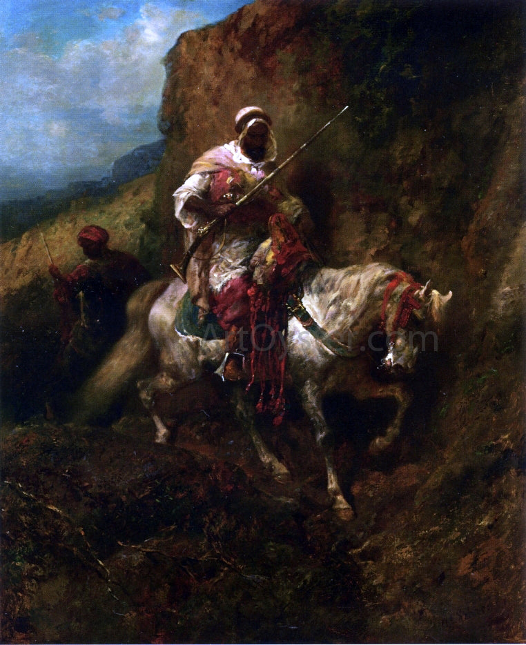 Adolf Schreyer The Warrior - Hand Painted Oil Painting