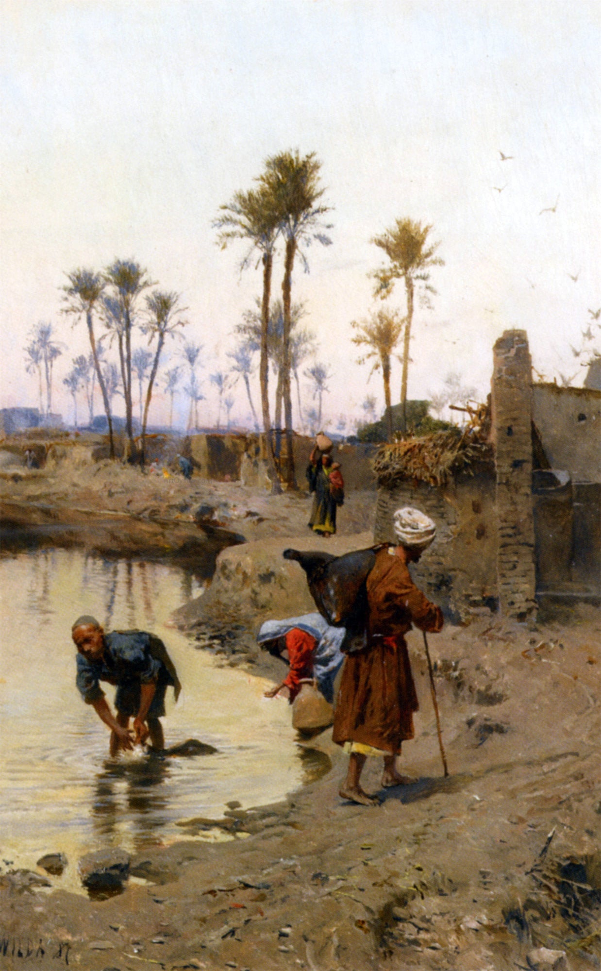 Charles Wilda The Watercarriers - Hand Painted Oil Painting