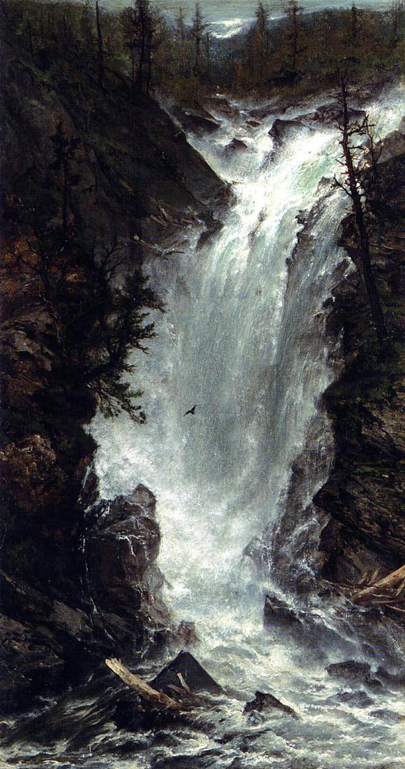 Homer Dodge Martin The Waterfall - Hand Painted Oil Painting