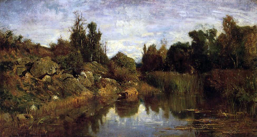 Charles Francois Daubigny The Water's Edge - Hand Painted Oil Painting