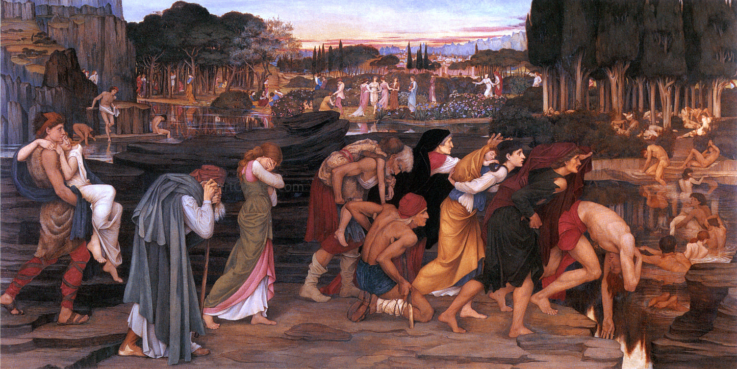 John Spencer Stanhope The Waters of Lethe by the Plains of Elysium - Hand Painted Oil Painting