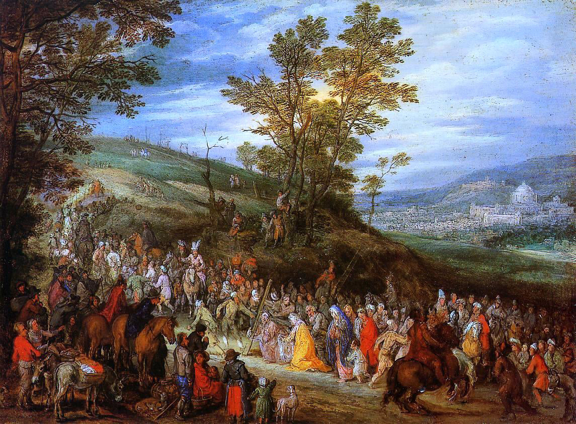 The Elder Jan Bruegel The Way of the Cross - Hand Painted Oil Painting