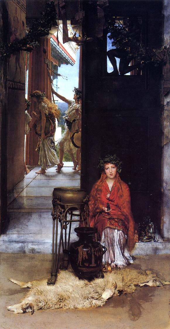 Sir Lawrence Alma-Tadema The Way to the Temple - Hand Painted Oil Painting