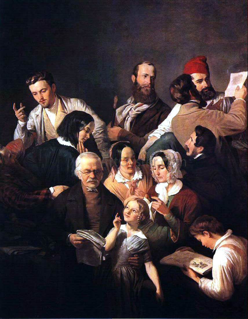 Henrik Weber The Weber Family - Hand Painted Oil Painting