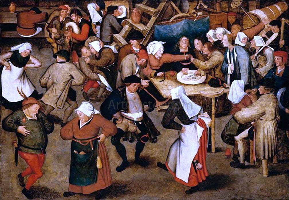 The Younger Pieter Brueghel The Wedding Dance in a Barn - Hand Painted Oil Painting