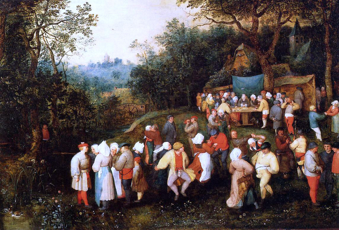 The Elder Jan Bruegel The Wedding Feast - Hand Painted Oil Painting