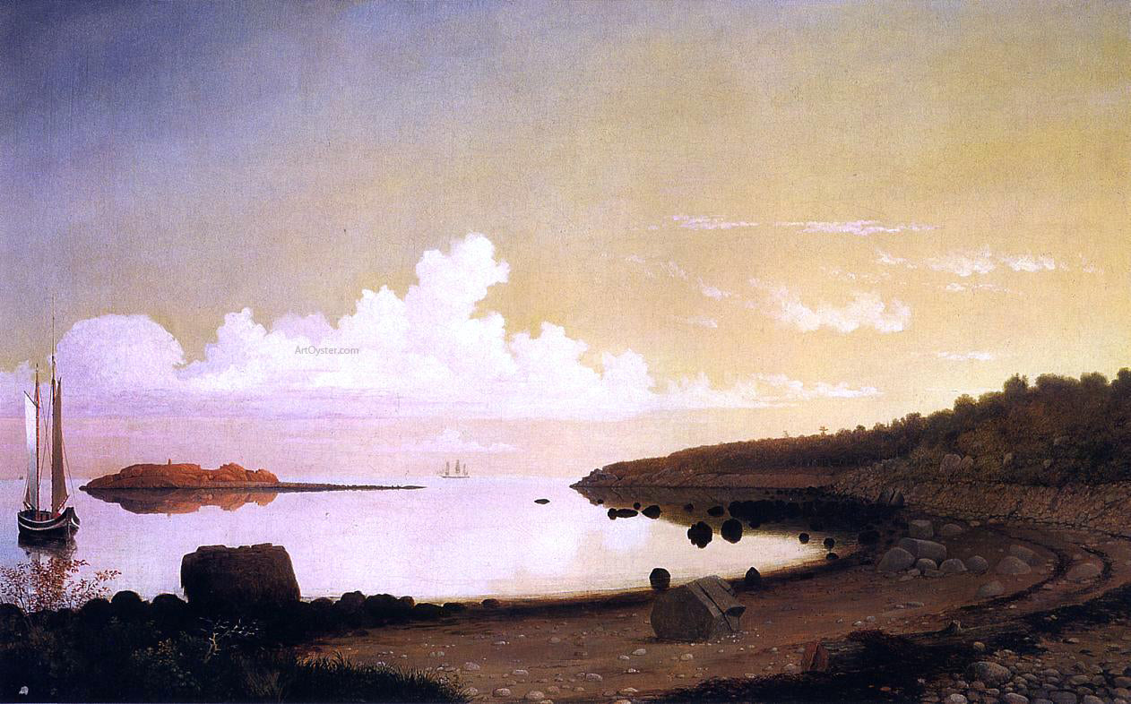 Fitz Hugh Lane The Westen Shore with Norman's Woe - Hand Painted Oil Painting