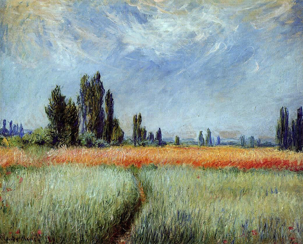Claude Oscar Monet The Wheat Field - Hand Painted Oil Painting