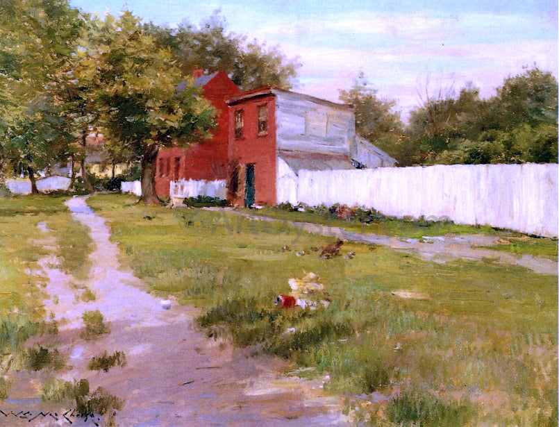 William Merritt Chase The White Fence - Hand Painted Oil Painting