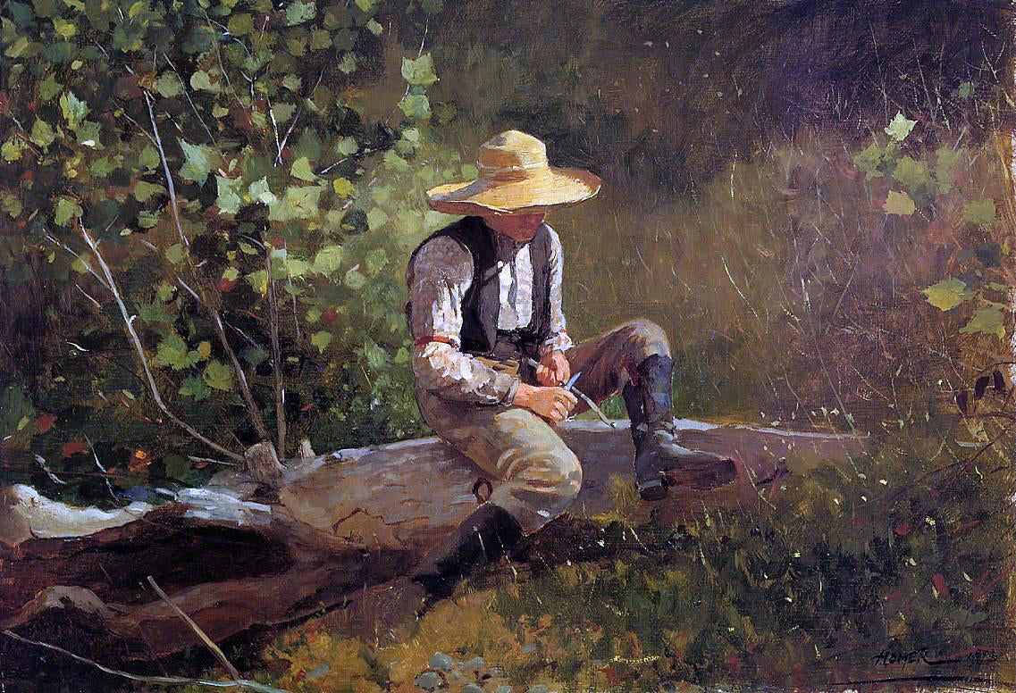 Winslow Homer The Whittling Boy - Hand Painted Oil Painting