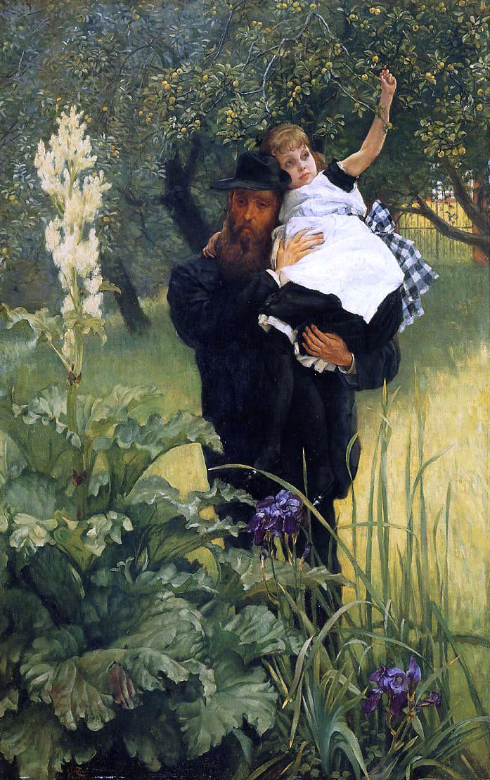 James Tissot The Widower - Hand Painted Oil Painting