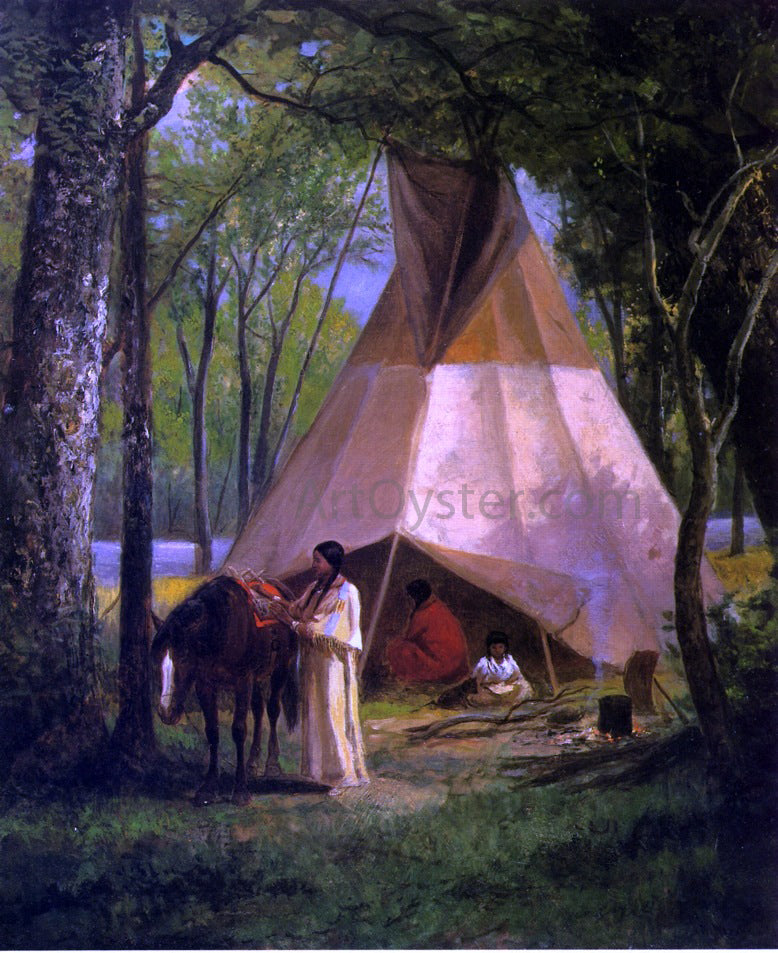 William De la Montagne Cary The Wigwam - Hand Painted Oil Painting