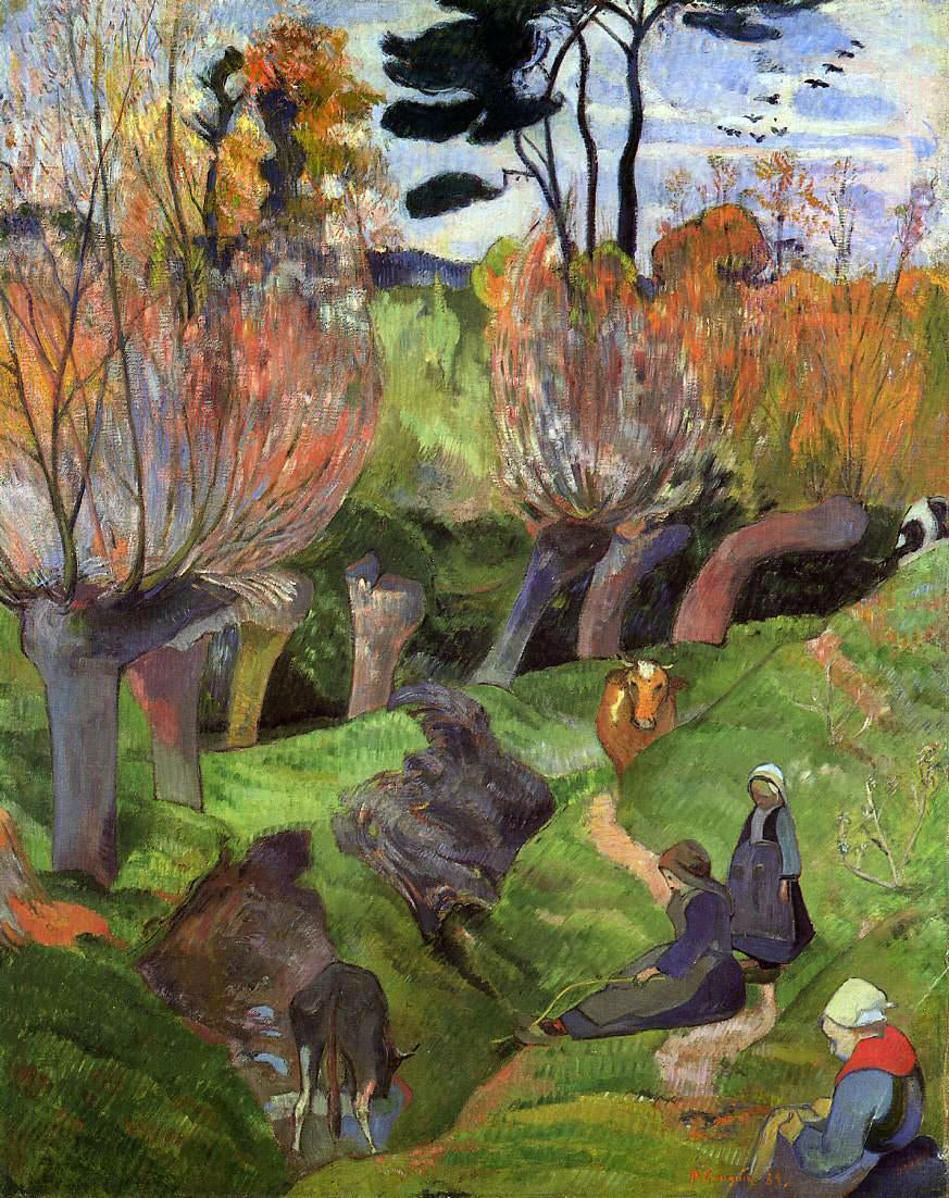 Paul Gauguin The Willows - Hand Painted Oil Painting