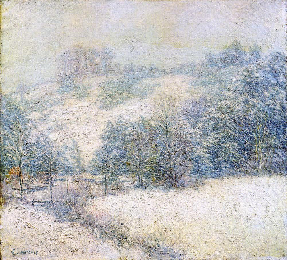  Willard Leroy Metcalf The Winter's Festival - Hand Painted Oil Painting