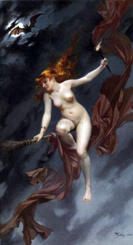 Luis Ricardo Falero The Witches Sabbath - Hand Painted Oil Painting