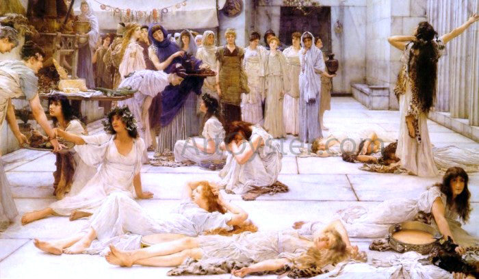  Sir Lawrence Alma-Tadema The Women of Amphissa - Hand Painted Oil Painting