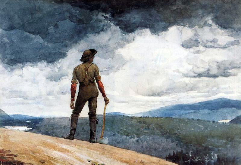 Winslow Homer The Woodcutter - Hand Painted Oil Painting