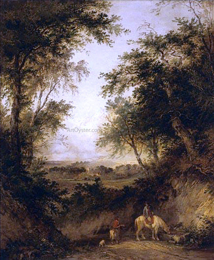 Henry John Boddington The Woodman's Children - Hand Painted Oil Painting