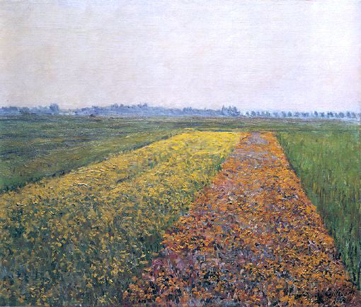 Gustave Caillebotte The Yellow Fields at Gennevilliers - Hand Painted Oil Painting