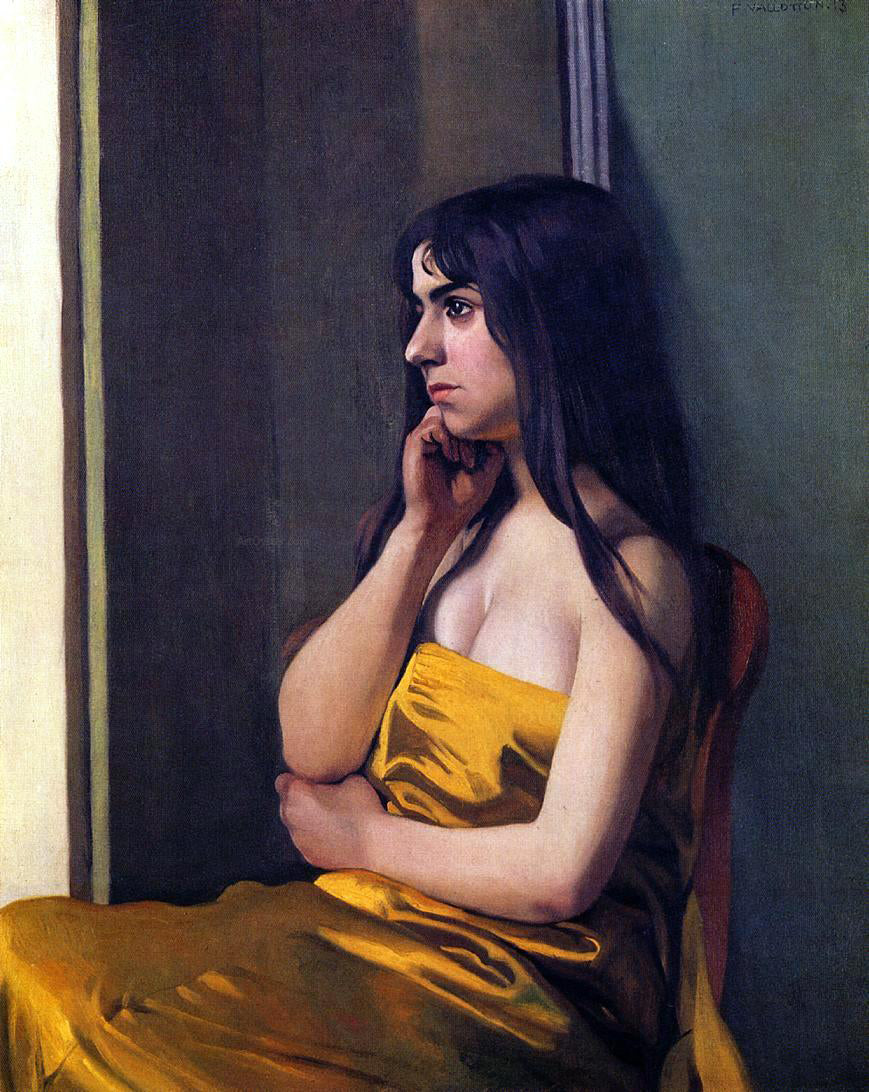 Felix Vallotton The Yellow Sheet - Hand Painted Oil Painting