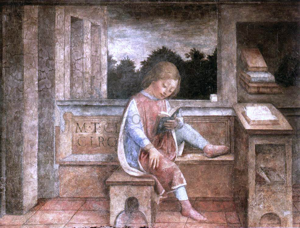  Vincenzo Foppa The Young Cicero Reading - Hand Painted Oil Painting