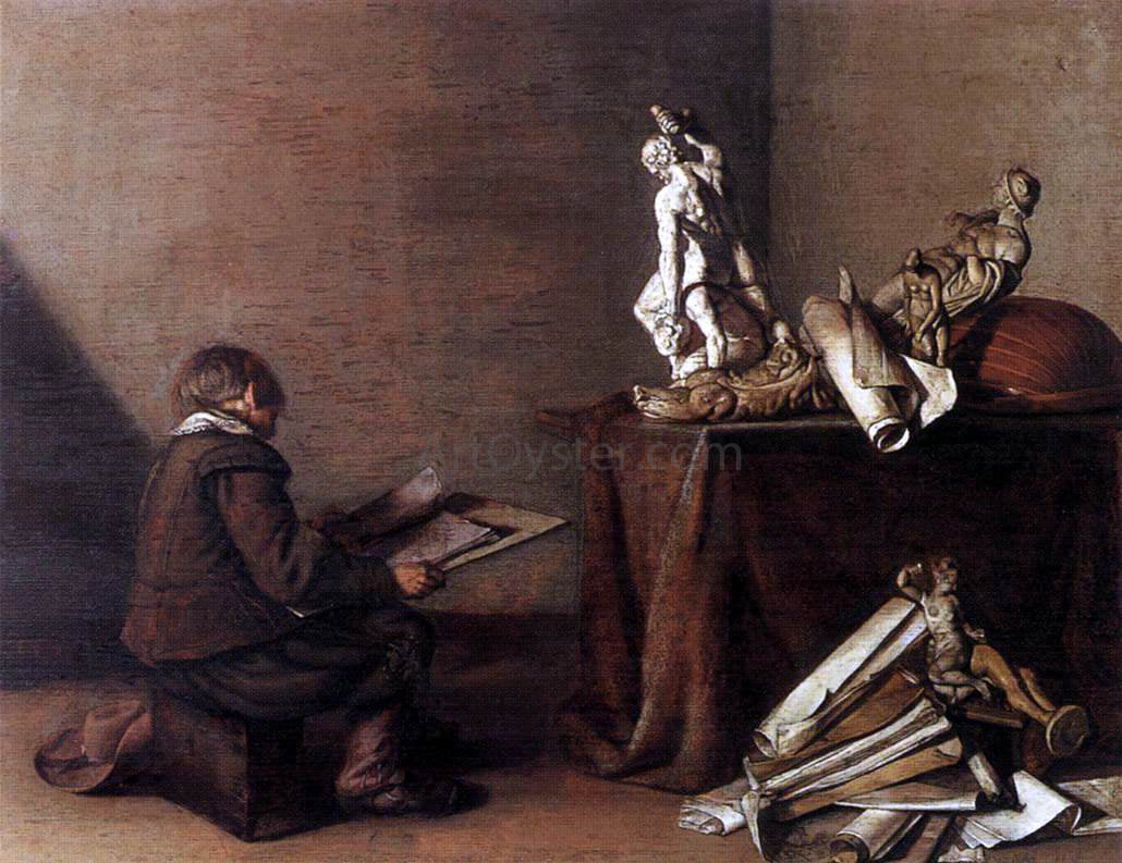 Pieter Codde The Young Draughtsman - Hand Painted Oil Painting