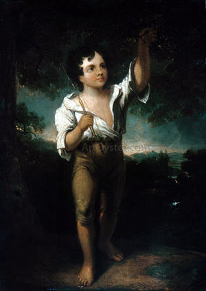 Henry Inman The Young Fisherman - Hand Painted Oil Painting