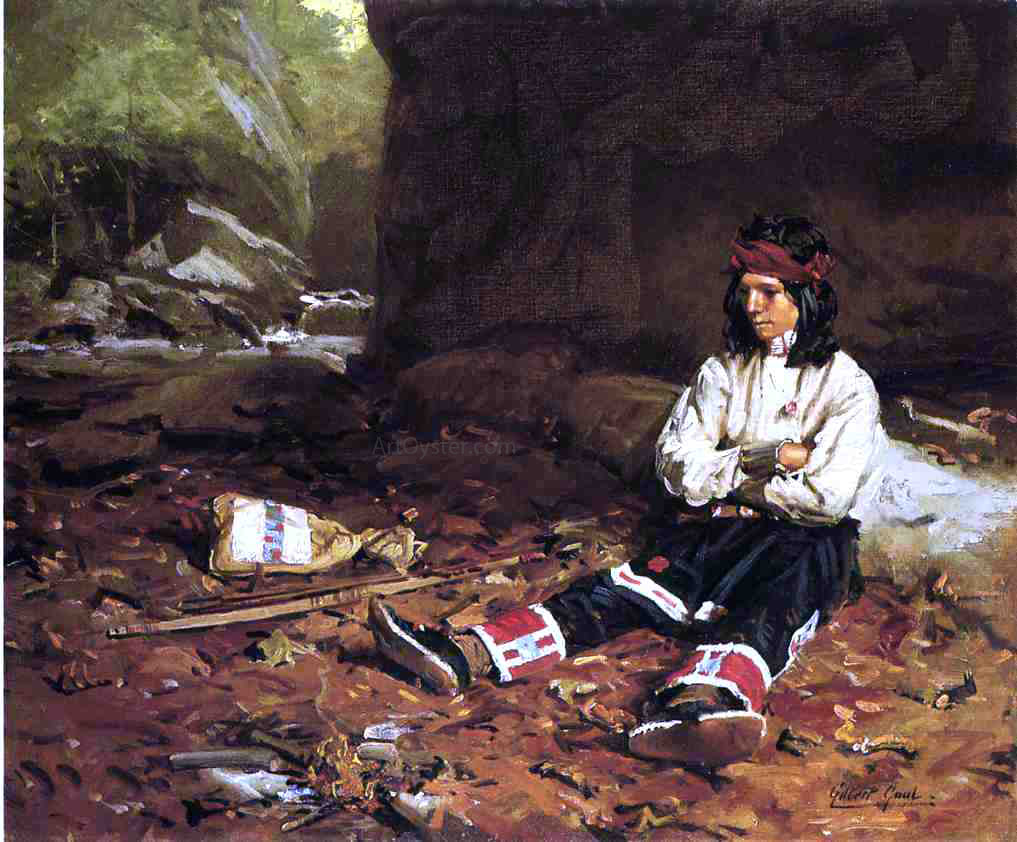 William Gilbert Gaul The Young Hunter - Hand Painted Oil Painting