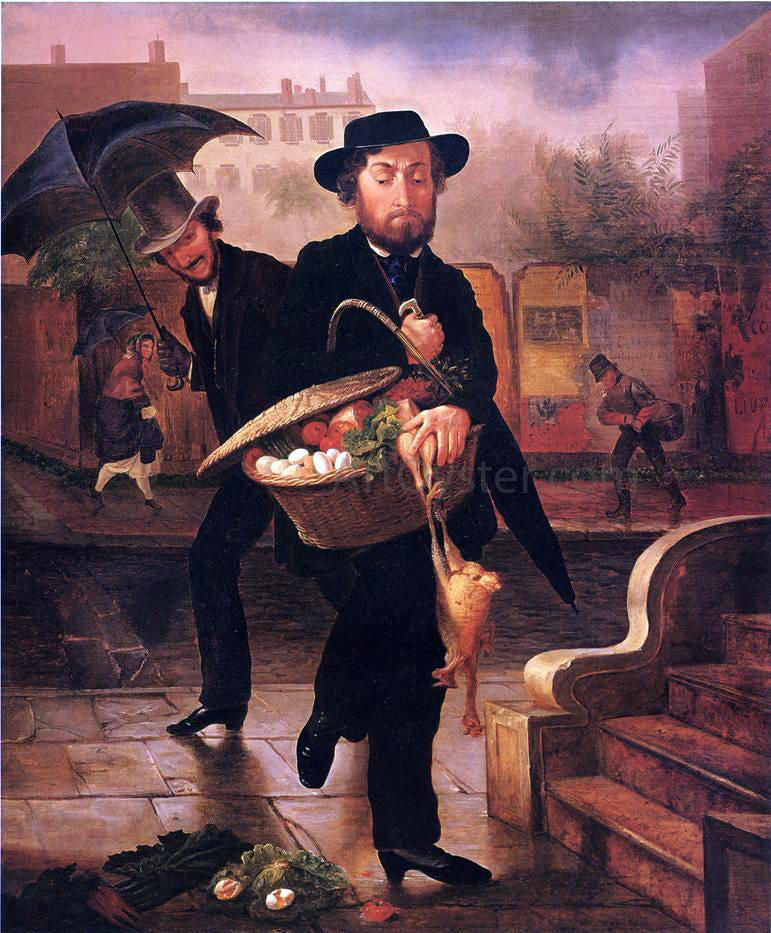 Lilly Martin Spencer The Young Husband, First Marketing - Hand Painted Oil Painting