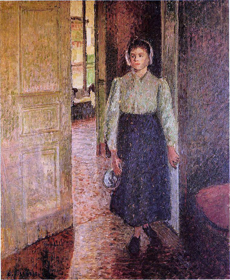 Camille Pissarro The Young Maid - Hand Painted Oil Painting