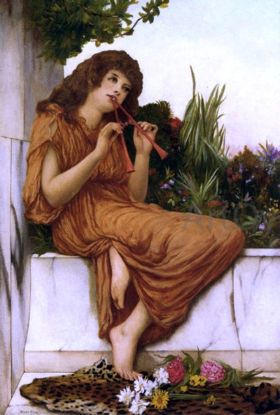 Oliver Rhys The Young Musician - Hand Painted Oil Painting