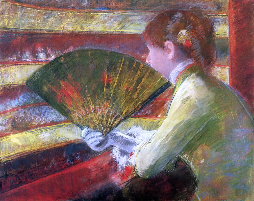Mary Cassatt A Theater - Hand Painted Oil Painting