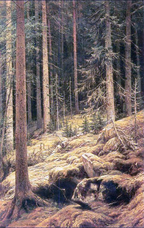 Ivan Ivanovich Shishkin Thickets - Hand Painted Oil Painting