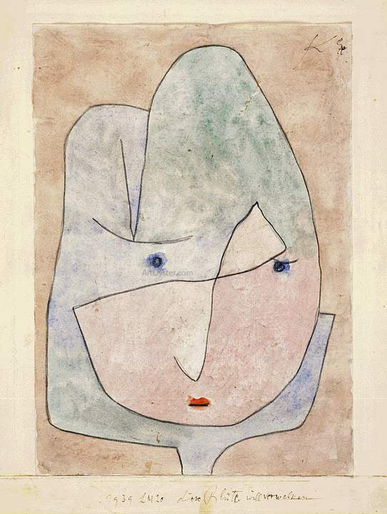 Paul Klee This Flower Wishes to Fade - Hand Painted Oil Painting