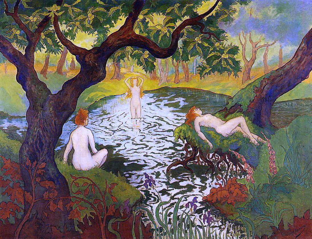  Paul Ranson Three Bathers with Irises - Hand Painted Oil Painting