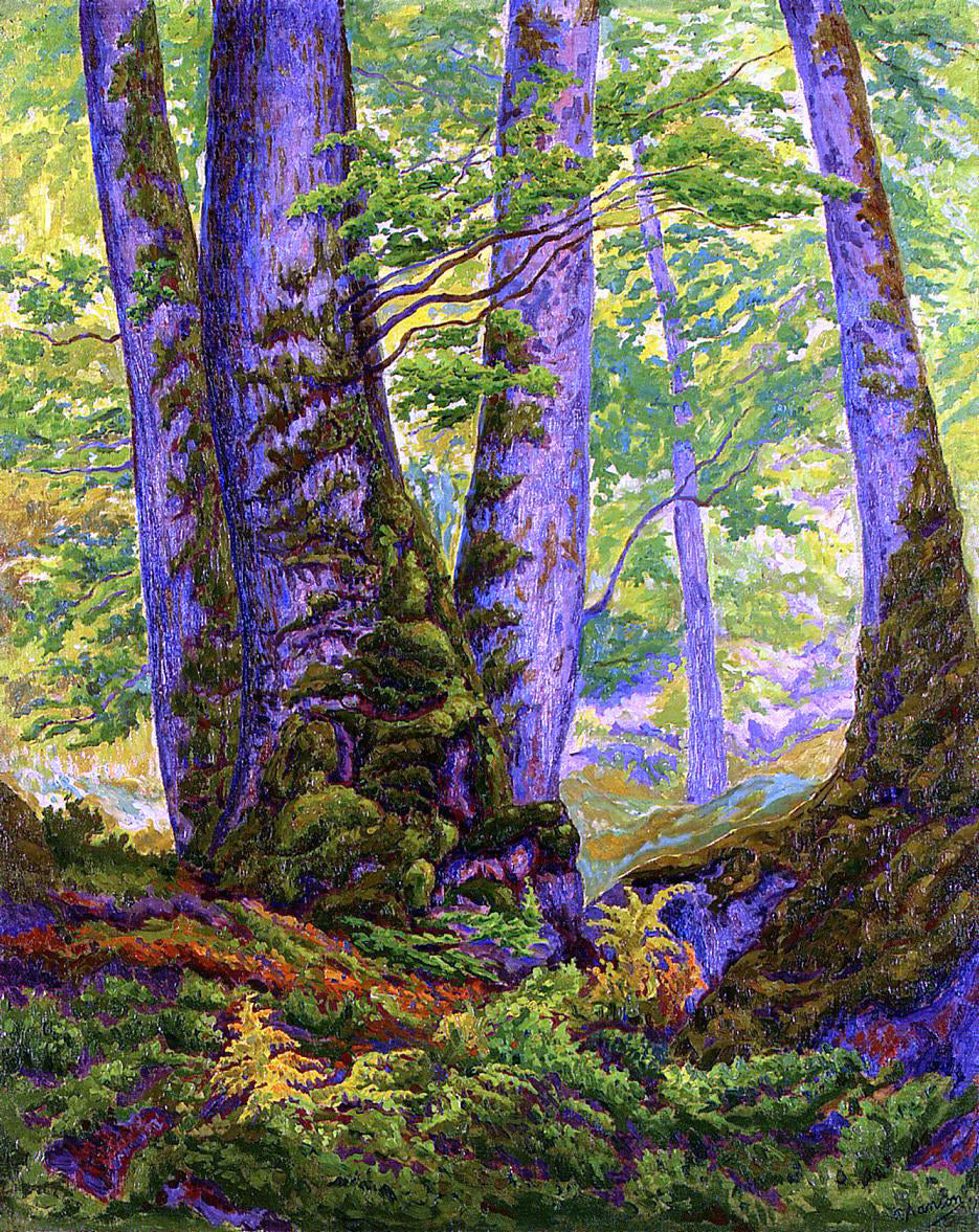 Paul Ranson Three Beeches - Hand Painted Oil Painting