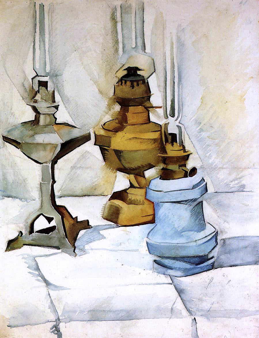 Juan Gris Three Lamps - Hand Painted Oil Painting
