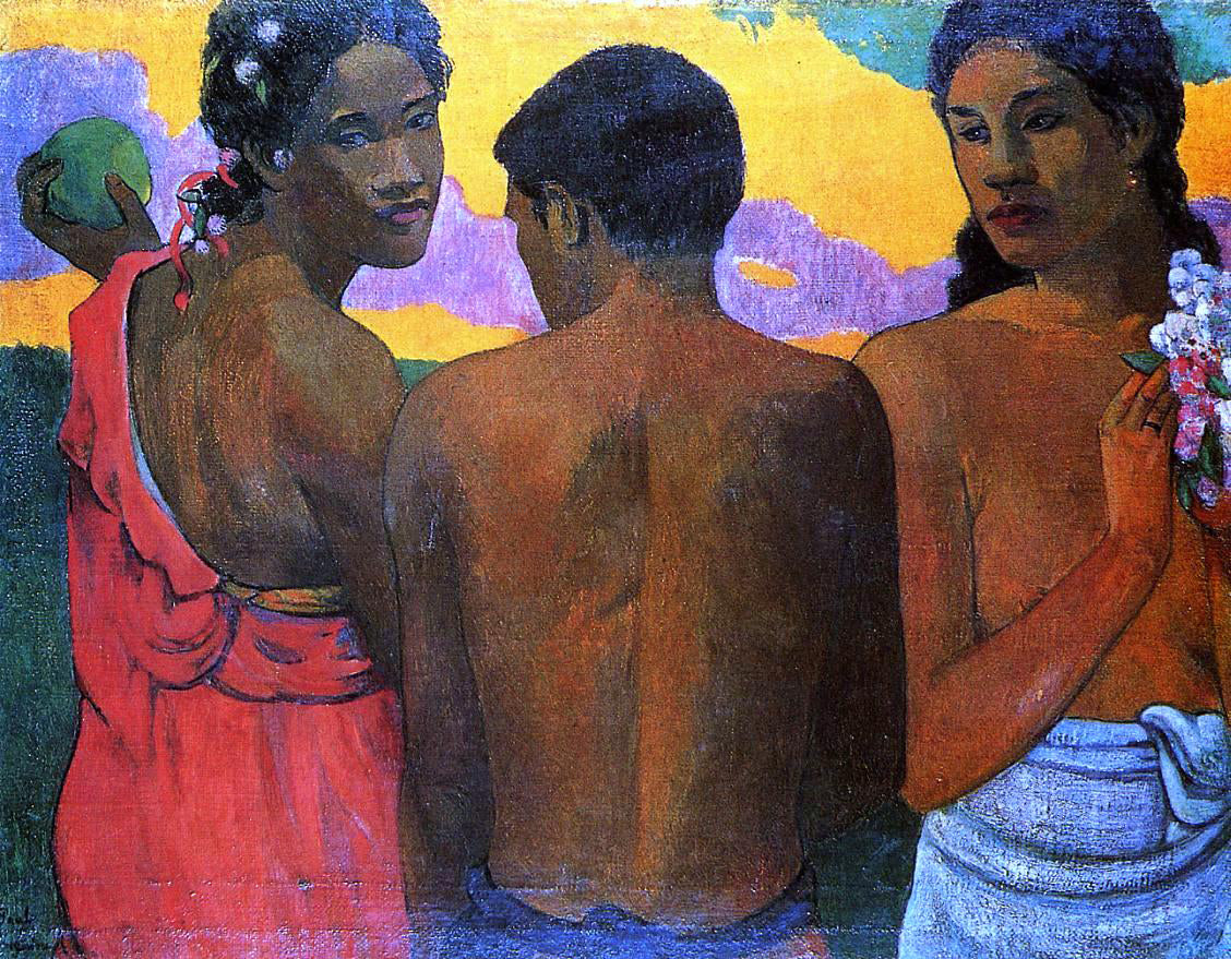 Paul Gauguin Three Tahitians - Hand Painted Oil Painting